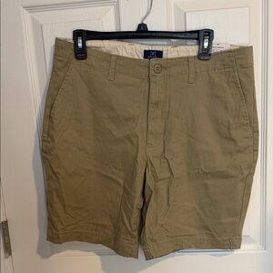 George Men's Khaki Flat Front Shorts NWT